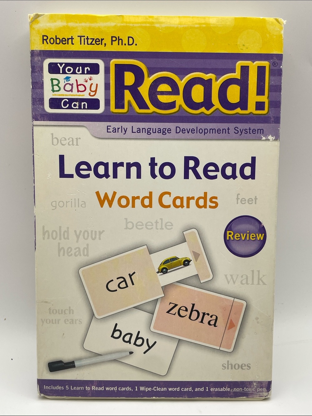 Your Baby Can Read! Sliding Word Cards - Review Set